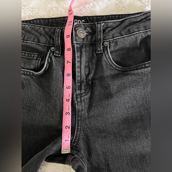 BDG Urban Outfitters Straight Kick Jeans Size 24 High Waist Charcoal Gray - Picture 10 of 15